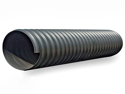 צינור ספירלה HDPE מחוזק ברצועת פלדה לניקוז כרייה גדול-בקוטר